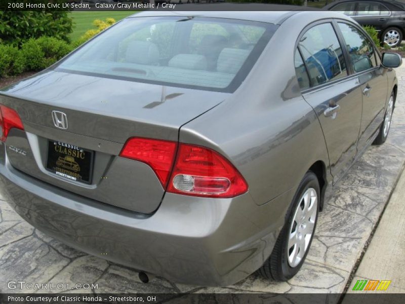Galaxy Gray Metallic / Gray 2008 Honda Civic LX Sedan