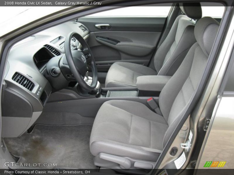 Galaxy Gray Metallic / Gray 2008 Honda Civic LX Sedan
