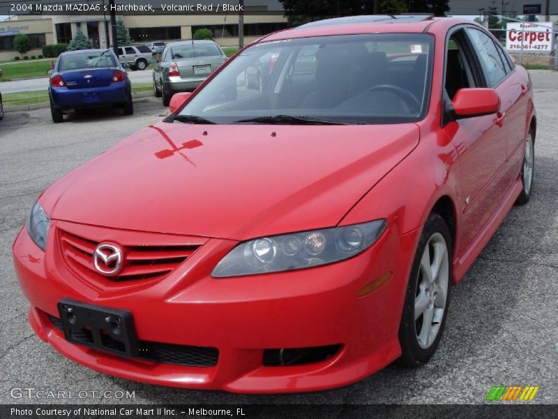 Volcanic Red / Black 2004 Mazda MAZDA6 s Hatchback