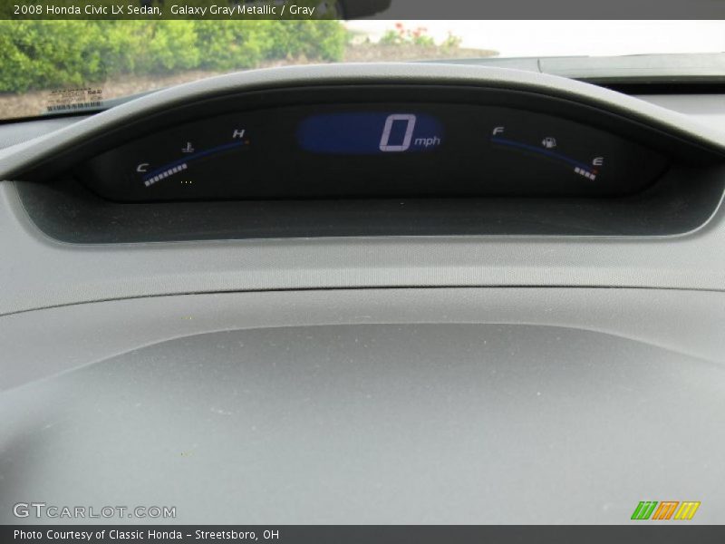 Galaxy Gray Metallic / Gray 2008 Honda Civic LX Sedan