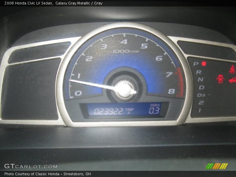 Galaxy Gray Metallic / Gray 2008 Honda Civic LX Sedan