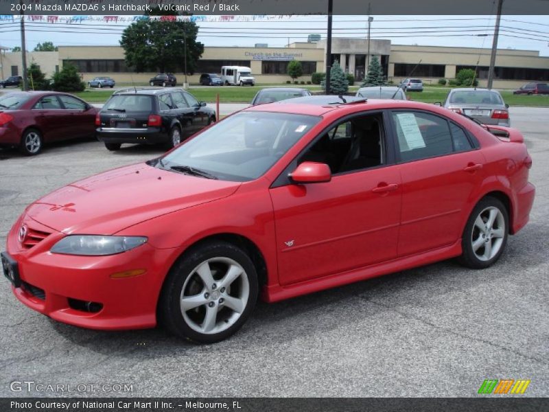 Volcanic Red / Black 2004 Mazda MAZDA6 s Hatchback