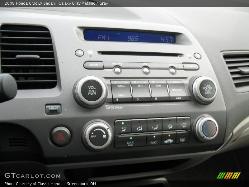 Galaxy Gray Metallic / Gray 2008 Honda Civic LX Sedan