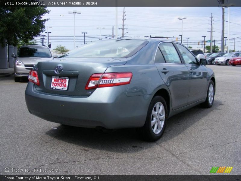 Aloe Green Metallic / Bisque 2011 Toyota Camry LE