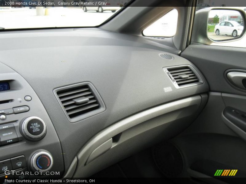 Galaxy Gray Metallic / Gray 2008 Honda Civic LX Sedan