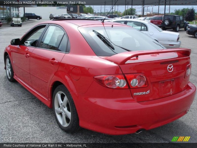 Volcanic Red / Black 2004 Mazda MAZDA6 s Hatchback