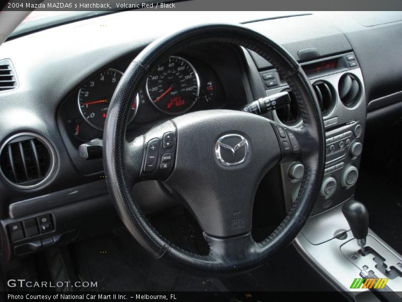 Volcanic Red / Black 2004 Mazda MAZDA6 s Hatchback