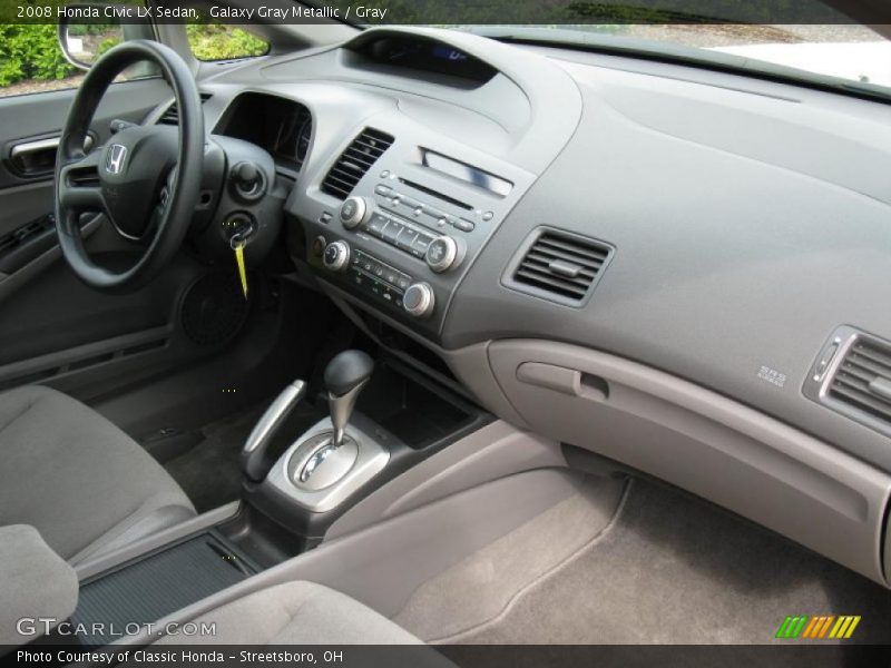 Galaxy Gray Metallic / Gray 2008 Honda Civic LX Sedan