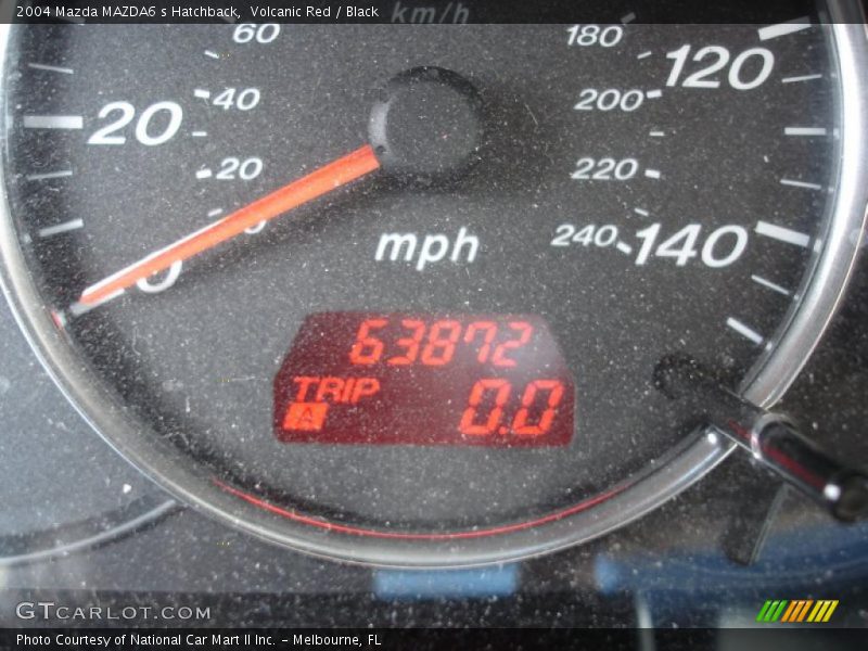 Volcanic Red / Black 2004 Mazda MAZDA6 s Hatchback