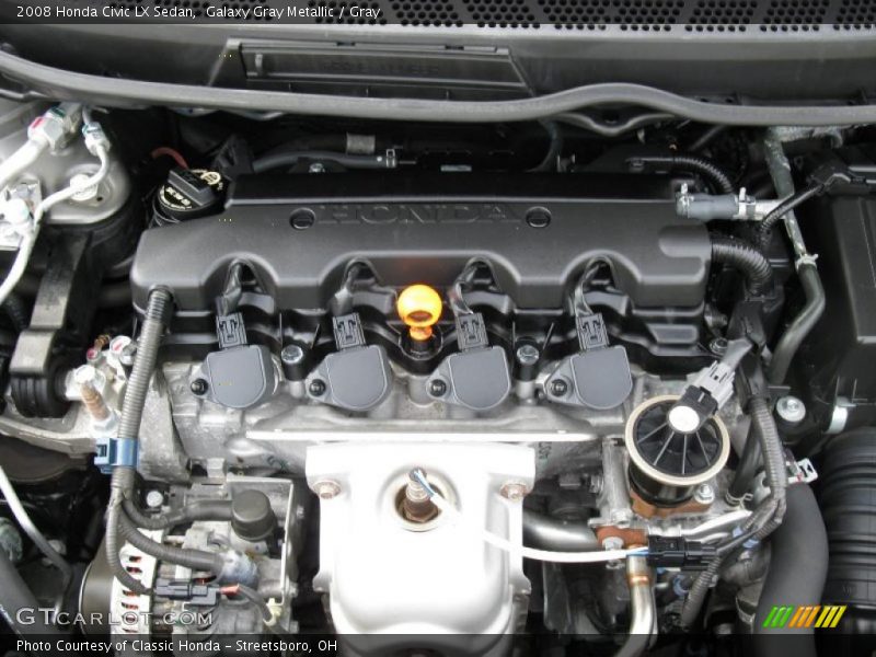 Galaxy Gray Metallic / Gray 2008 Honda Civic LX Sedan