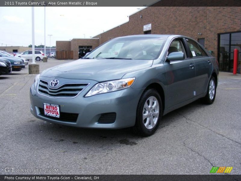 Aloe Green Metallic / Bisque 2011 Toyota Camry LE