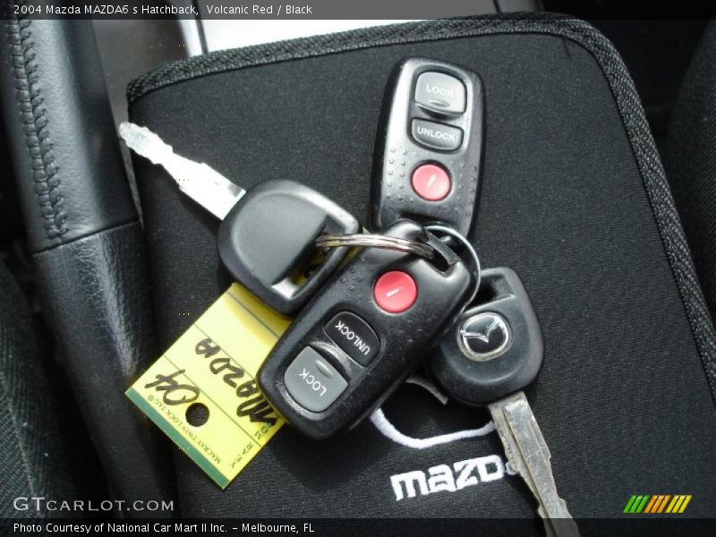 Volcanic Red / Black 2004 Mazda MAZDA6 s Hatchback
