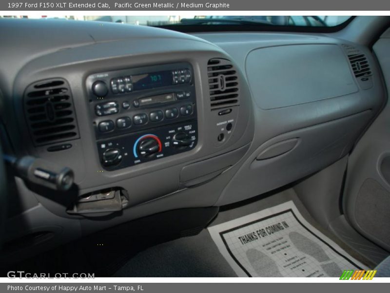 Pacific Green Metallic / Medium Graphite 1997 Ford F150 XLT Extended Cab