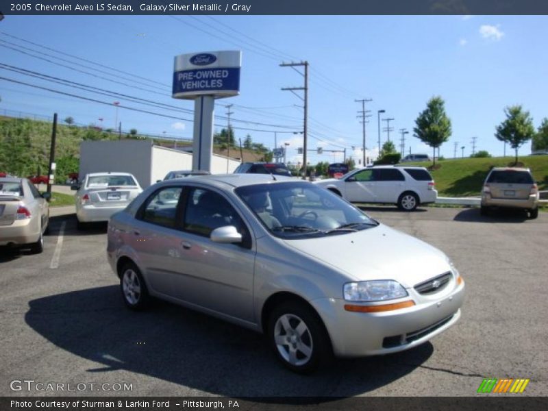 Galaxy Silver Metallic / Gray 2005 Chevrolet Aveo LS Sedan