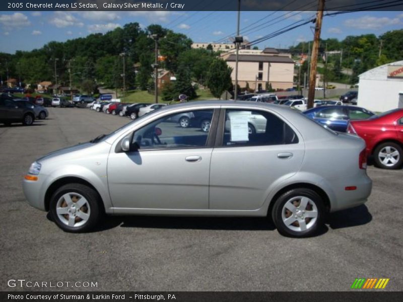 Galaxy Silver Metallic / Gray 2005 Chevrolet Aveo LS Sedan