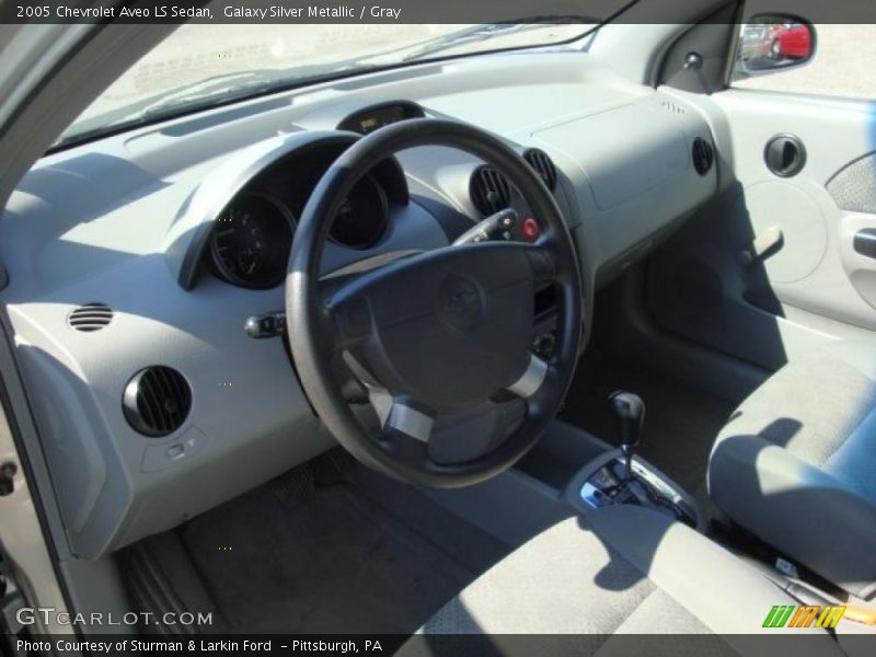Galaxy Silver Metallic / Gray 2005 Chevrolet Aveo LS Sedan