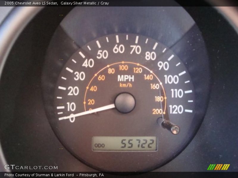 Galaxy Silver Metallic / Gray 2005 Chevrolet Aveo LS Sedan