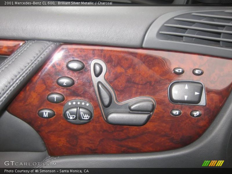 Brilliant Silver Metallic / Charcoal 2001 Mercedes-Benz CL 600
