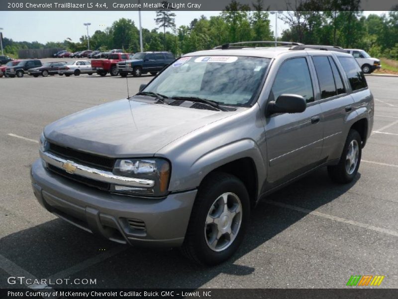 Graystone Metallic / Light Gray 2008 Chevrolet TrailBlazer LS 4x4