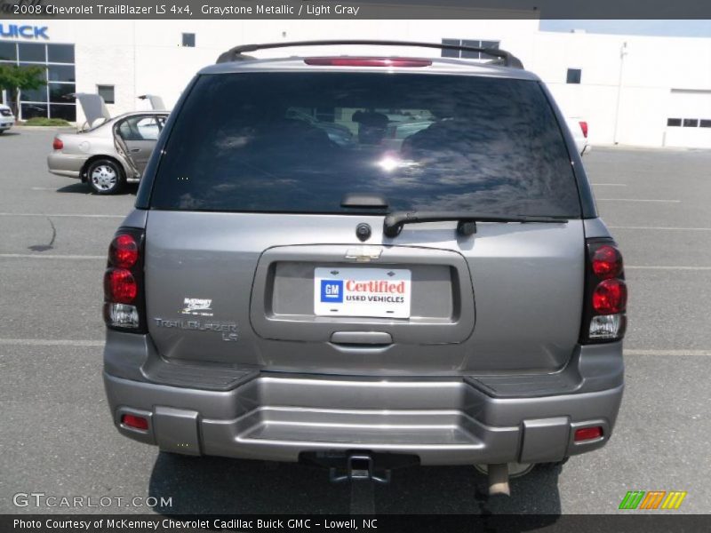 Graystone Metallic / Light Gray 2008 Chevrolet TrailBlazer LS 4x4