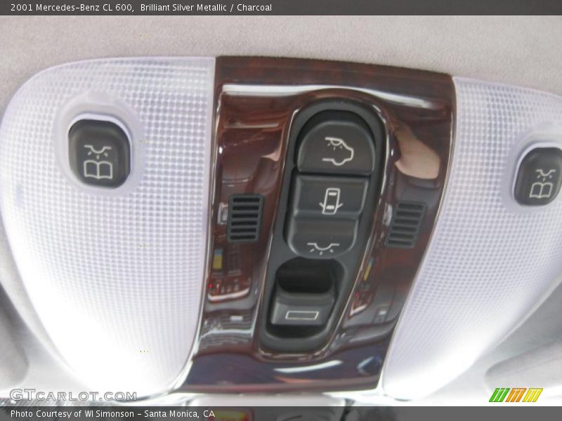Brilliant Silver Metallic / Charcoal 2001 Mercedes-Benz CL 600