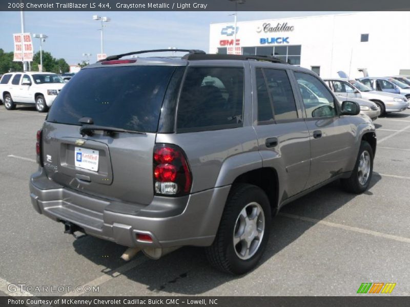 Graystone Metallic / Light Gray 2008 Chevrolet TrailBlazer LS 4x4