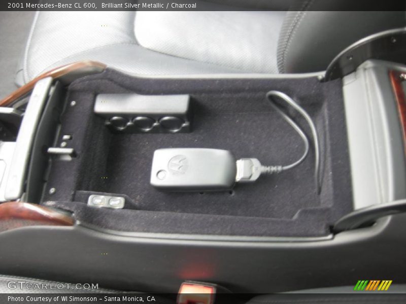 Brilliant Silver Metallic / Charcoal 2001 Mercedes-Benz CL 600
