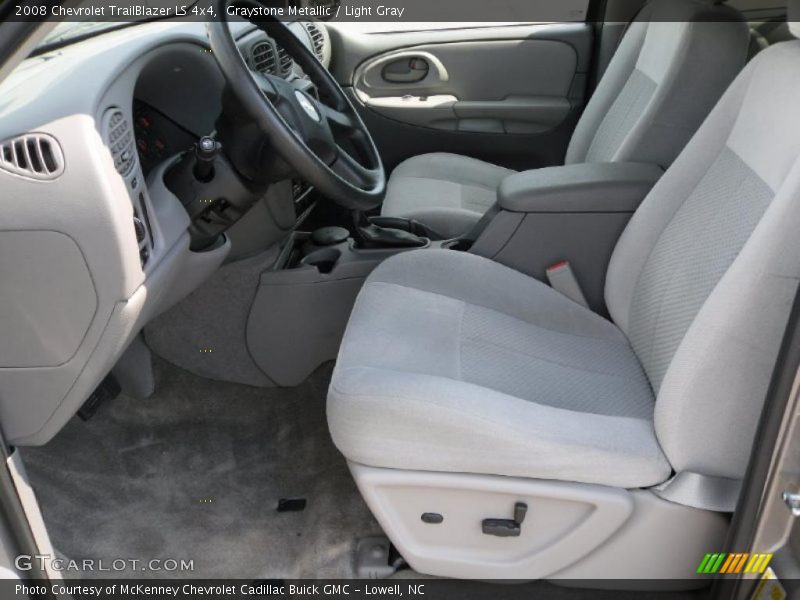 Graystone Metallic / Light Gray 2008 Chevrolet TrailBlazer LS 4x4