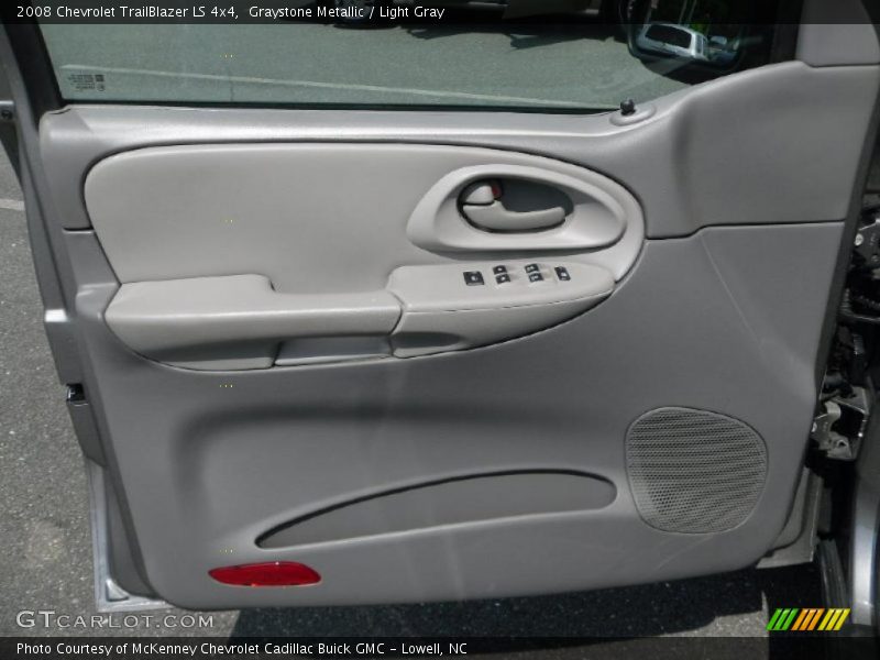 Graystone Metallic / Light Gray 2008 Chevrolet TrailBlazer LS 4x4
