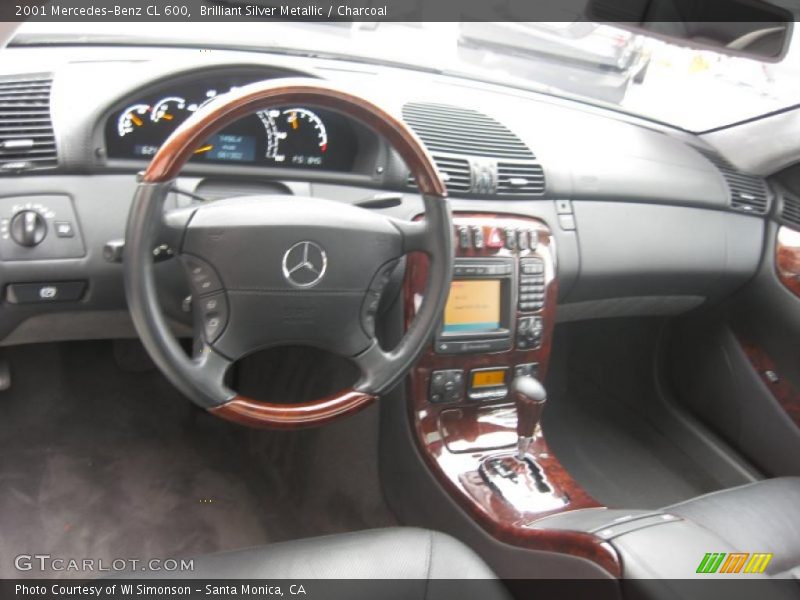 Brilliant Silver Metallic / Charcoal 2001 Mercedes-Benz CL 600