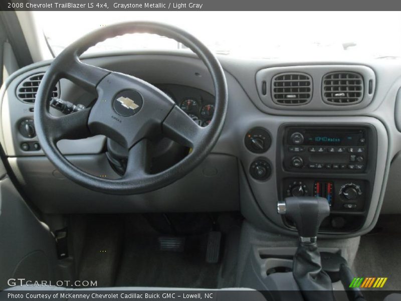 Graystone Metallic / Light Gray 2008 Chevrolet TrailBlazer LS 4x4