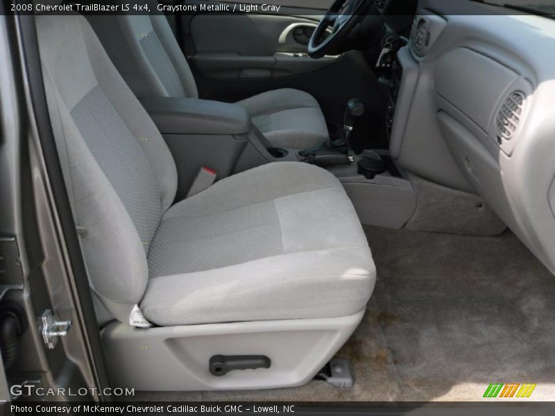 Graystone Metallic / Light Gray 2008 Chevrolet TrailBlazer LS 4x4