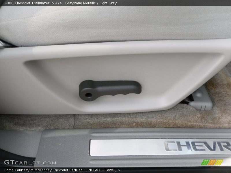 Graystone Metallic / Light Gray 2008 Chevrolet TrailBlazer LS 4x4