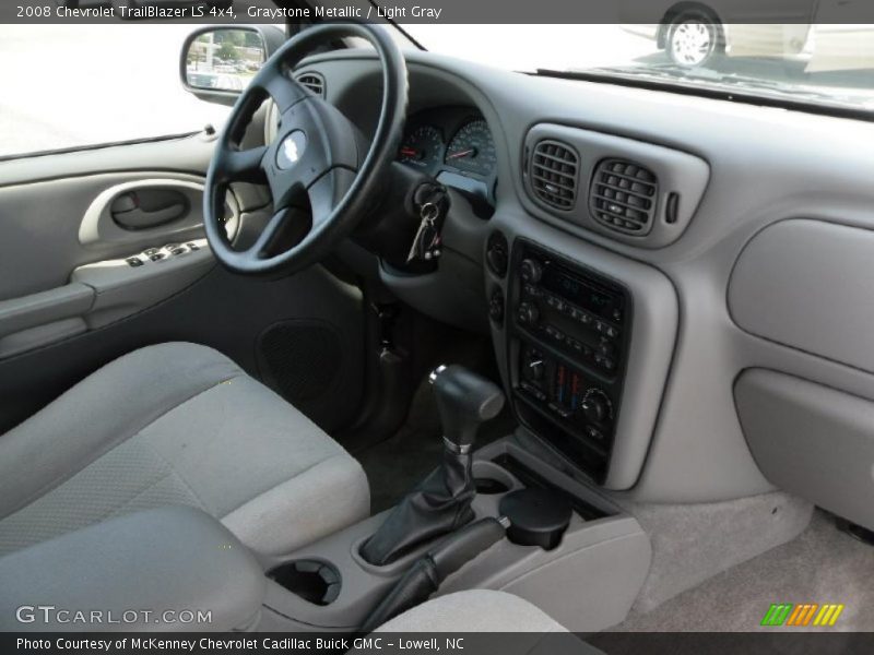 Graystone Metallic / Light Gray 2008 Chevrolet TrailBlazer LS 4x4