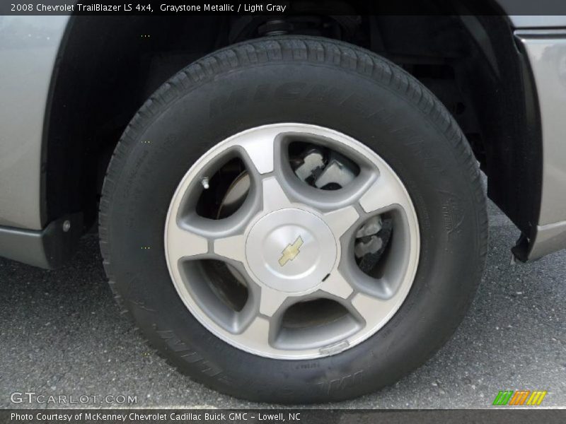 Graystone Metallic / Light Gray 2008 Chevrolet TrailBlazer LS 4x4