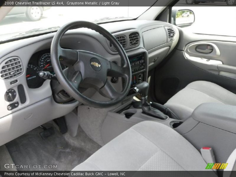 Graystone Metallic / Light Gray 2008 Chevrolet TrailBlazer LS 4x4