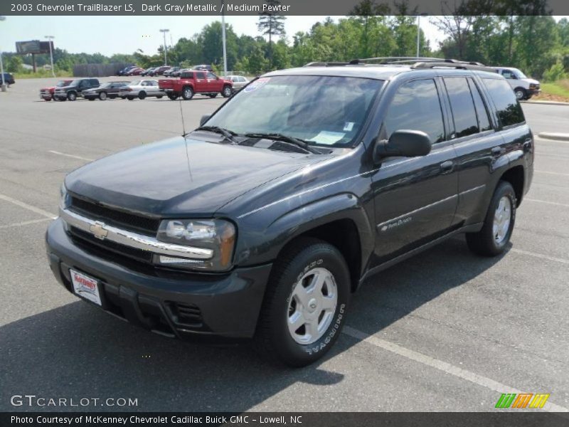 Dark Gray Metallic / Medium Pewter 2003 Chevrolet TrailBlazer LS