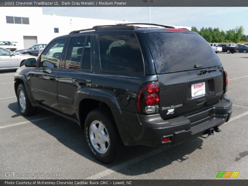 Dark Gray Metallic / Medium Pewter 2003 Chevrolet TrailBlazer LS