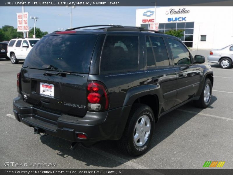 Dark Gray Metallic / Medium Pewter 2003 Chevrolet TrailBlazer LS