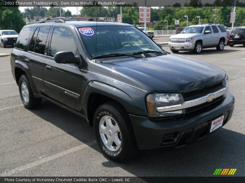 Dark Gray Metallic / Medium Pewter 2003 Chevrolet TrailBlazer LS