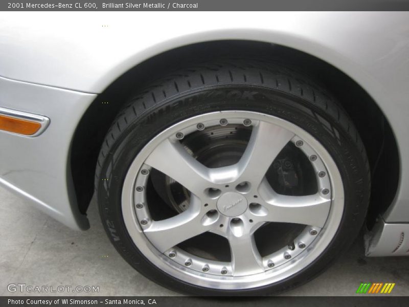 Brilliant Silver Metallic / Charcoal 2001 Mercedes-Benz CL 600