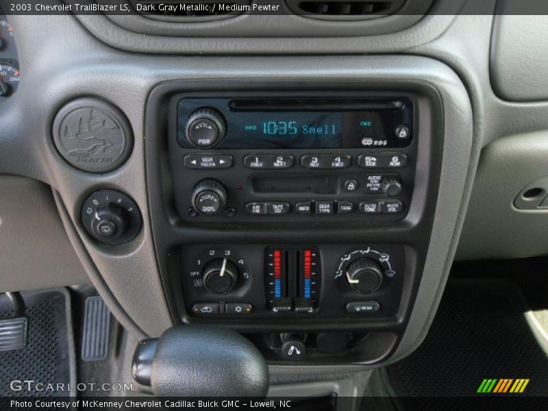 Dark Gray Metallic / Medium Pewter 2003 Chevrolet TrailBlazer LS