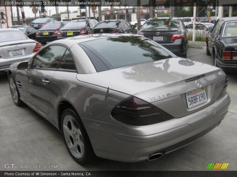 Pewter Metallic / Charcoal 2005 Mercedes-Benz SL 500 Roadster