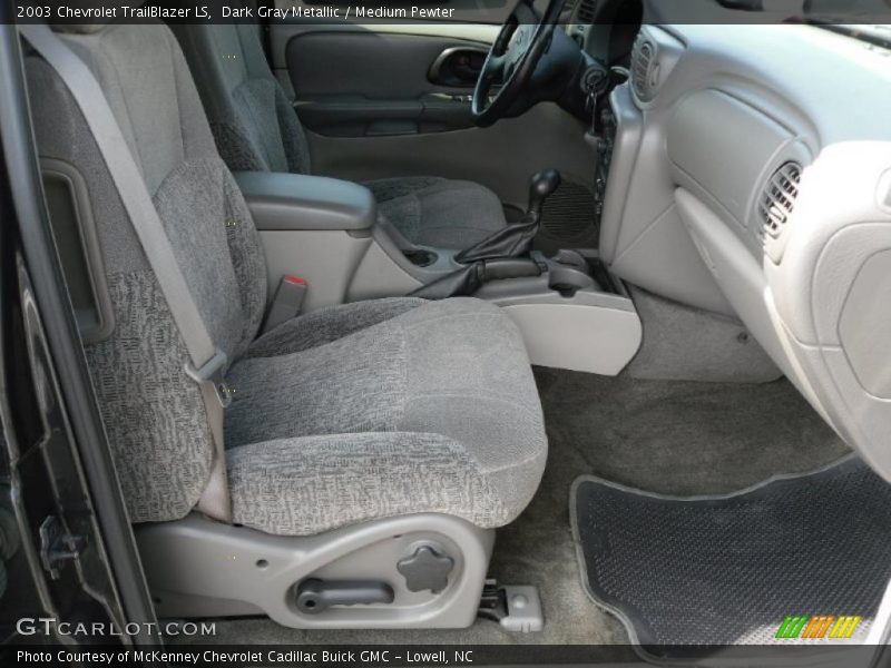 Dark Gray Metallic / Medium Pewter 2003 Chevrolet TrailBlazer LS