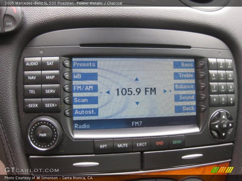 Pewter Metallic / Charcoal 2005 Mercedes-Benz SL 500 Roadster