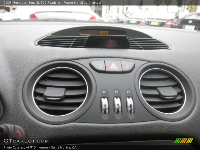 Pewter Metallic / Charcoal 2005 Mercedes-Benz SL 500 Roadster