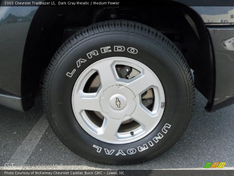 Dark Gray Metallic / Medium Pewter 2003 Chevrolet TrailBlazer LS