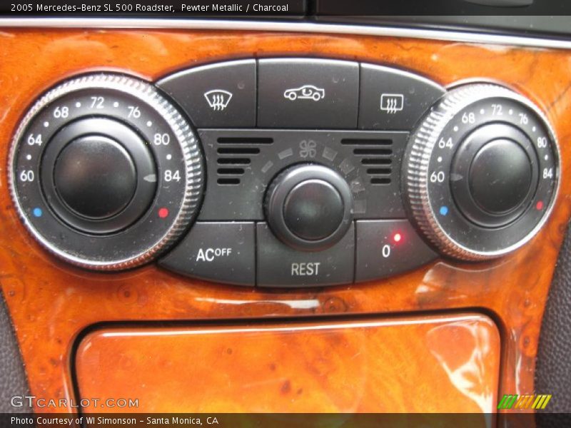 Pewter Metallic / Charcoal 2005 Mercedes-Benz SL 500 Roadster