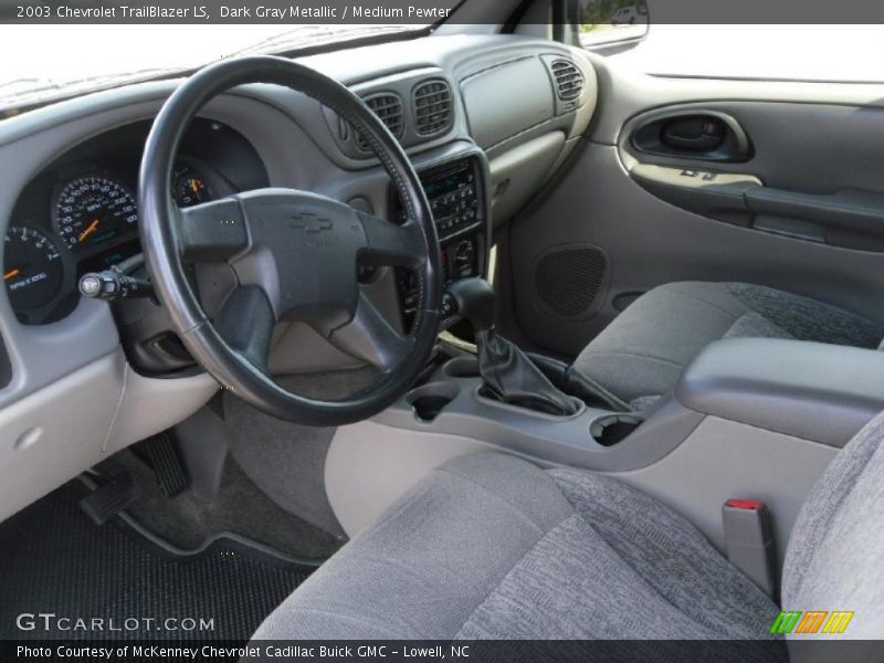 Dark Gray Metallic / Medium Pewter 2003 Chevrolet TrailBlazer LS