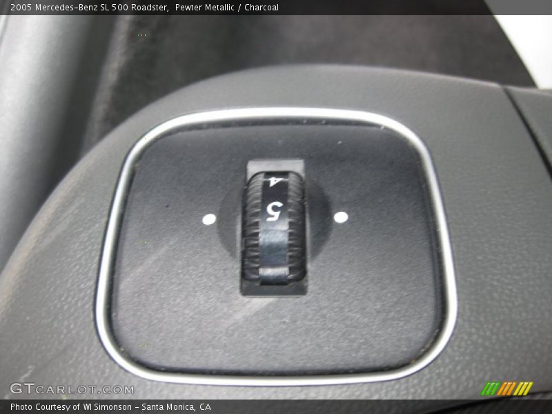Pewter Metallic / Charcoal 2005 Mercedes-Benz SL 500 Roadster